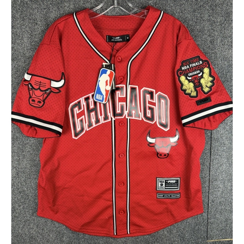 Men Pro Standard NBA CHICAGO BULLS Mesh Up Jersey Medium Red (BCB153898)*Flaw*
